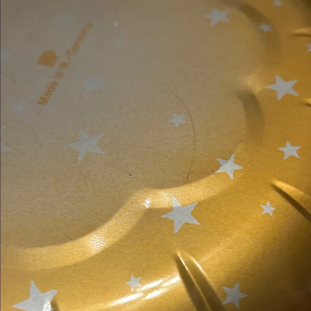 HP Gold and Silver‎ tin  Star cookie Plate Vintage